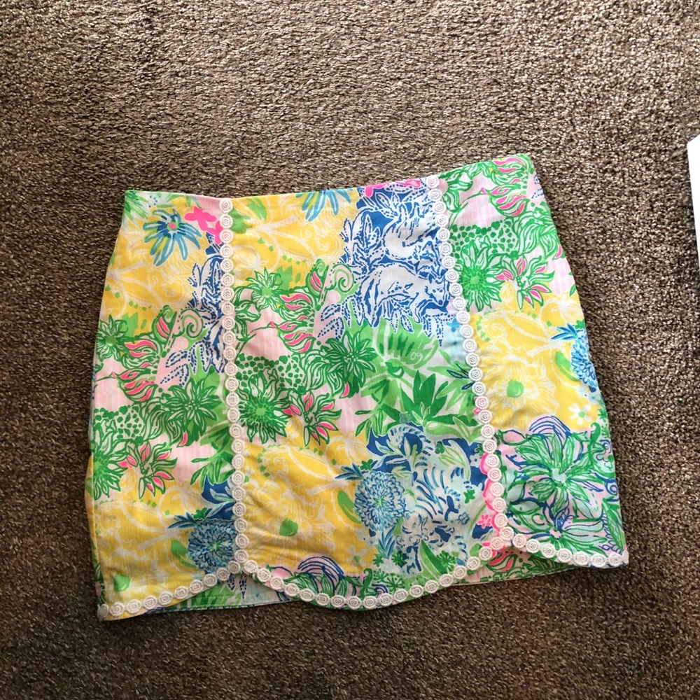 Lilly Pulitzer tropical skort cotton summer
